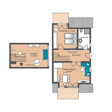 Lejlighed Moderne Maisonettewohnung In Meernaehe